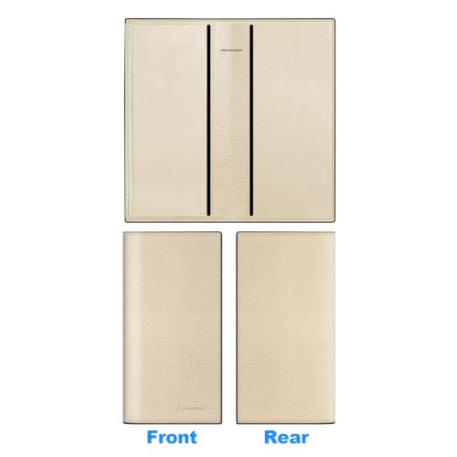 Image of CASMONAL Checkbook Cover for Women & Men, PU Leather Wallet RFID Blocking
