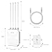 WAVLINK WiFi 7 BE5100 Outdoor WiFi Extender, Dual Band Long-Range Outdoor WiFi Repeater|Access Point|Mesh Router, POE Powered | IP67 Waterproof | 4 x 8dBi Antennas, 2.5 Gbps Ethernet, Up to 2800 sq.ft