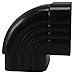 Generic Rain Downspout Elbow Aluminum Connector 3.54X3.46X2.55In Flexible Bend Angle Gutter Adapter with Corrugated Fitting for Outdoor Roofing