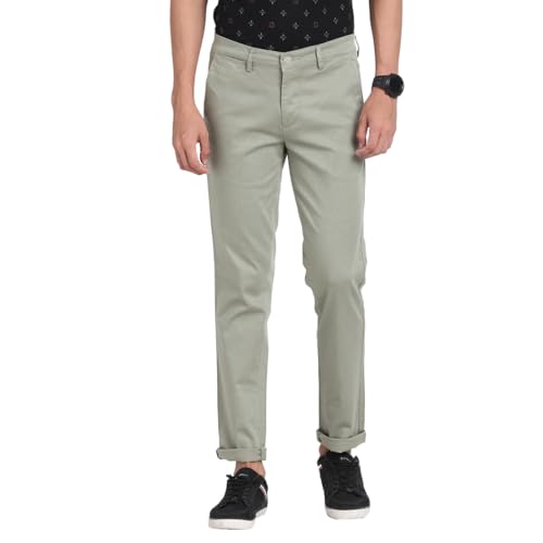 Pantalon décontracté extensible Turtle pour homme en coton confort