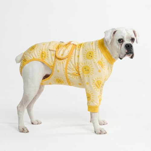 Image of Spark Paws Dog Recovery Suit - Surgical Onesie After Surgery, Male & Female | Full-Body & Belly Coverage Post Spay, Neuter or Abdominal Surgery - a Soft Cone Alternative. Breathable; Fits All Breeds