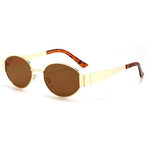Lunettes de soleil ovales UV400 pour femme et homme style ellipse mode street photo