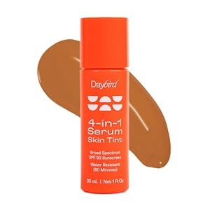 4-in-1 Skin Tint Serum, Tinted Serum for Face, SPF 50 + Niacinamide, 1 Fl Oz (Medium-Deep)