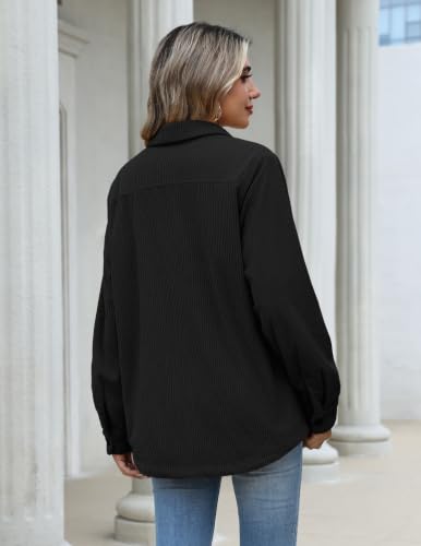 Zeagoo Jackets For Women Fleece Lined Shacket Corduroy Coat Fall Outfits - image 5