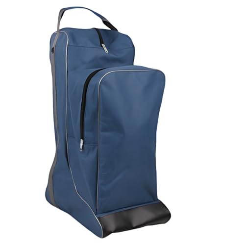 Bolsa para botas y casco Oxford ligera con compartimento separado higiénico azul