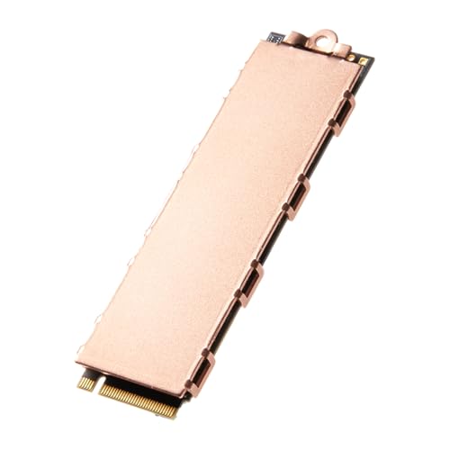 DolDer M.2 2280 SSD Kühlkörper Kupfer, 74 * 22 * 0.8mm, SSD-Kühlkörperabdeckung + Thermopad für Kühlung PC/Laptop (0.8mm)