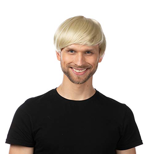 Mens Short Wigs Fancy Dress Costume Cosplay Ginger Wig Black