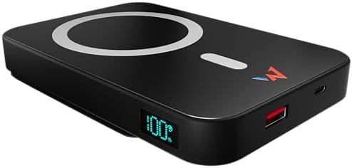 Wonder - Powerbank Magnétique 10 000 mAh – Charge sans Fil 15W & ...