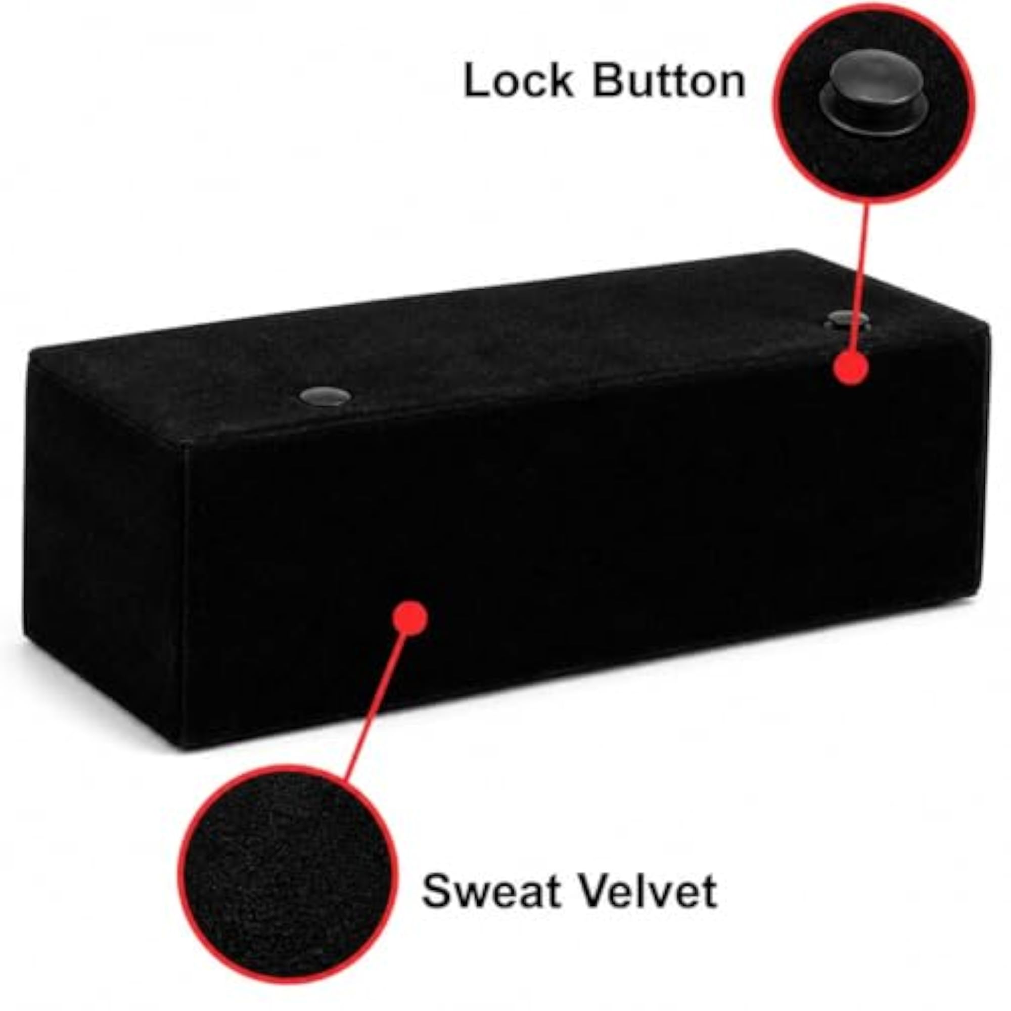 16 Pairs Designer Black Plated Earring Box