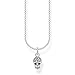 THOMAS SABO Collar de mujer de plata de ley 925, diseño de calavera, 38-45 cm de longitud, KE2073-051-14-L45v