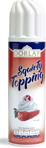 Image of Dorlay Squirty Topping, Whipped Cream Spray, Dessert Topping 250ml