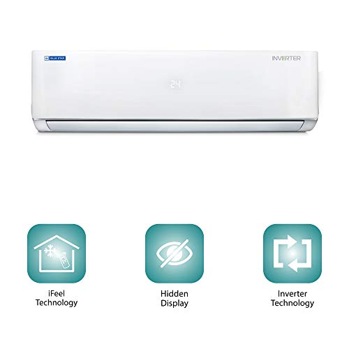 Image of Blue Star 1.0 Ton 3 Star Inverter Split AC (Copper, IC312MATU, Auto Adjustable, White)