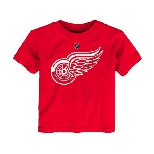 OuterStuff NHL Kids Detroit Red Wings Youth Primary Logo Ice Hockey T-Shirt, Team colours, L (12/14)