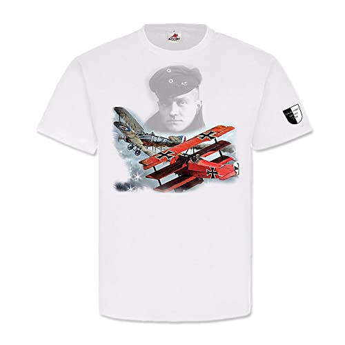 T-shirt Lukas Wirp rouge Baron Manfred de Richthofen vêtement blanc XL collection pilote
