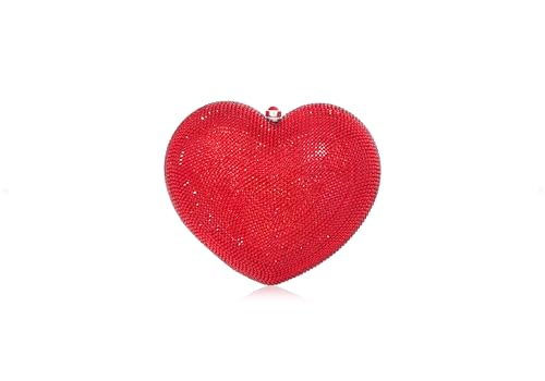 Judith Leiber L'Amour Petit Coeur Red Clutch