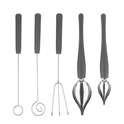 5 PCS Candy Dipping Tools Cooking Spoons Stainless...