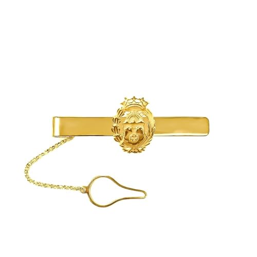Pisacorbatas de veterinaria en plata 925m chapado oro accesorio de alta joyería 54mm