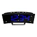 La Crosse Technology Curved Blue LED Atomic Dual Alarm Clock, 1.8 Inch (617-249)