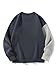 SHENHE Men's Graphic Cat Print Colorblock Crewneck Drop Shoulder Long Sleeve Pullover Sweater Grey Medium