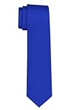 Dibi Solid Color Ties for Men, Formal Mens Ties, Neck Tie, Classic Tie for Boys Women Teens, Wedding Business Costume Necktie (Royal Blue)