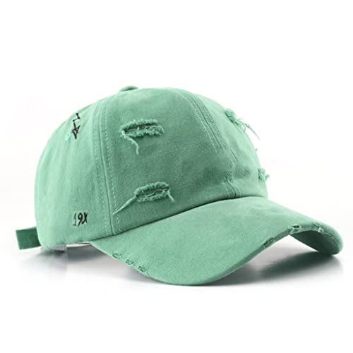 DAISHIAO Casquette de baseball vintage avec lettres brodées - Casquette de sport réglable avec languette de canard - Pour activités de plein air - Pour couples Cover