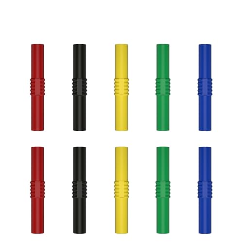 Adaptateur extension isolé femelle prise banane 4mm connecteur coupleur multicolore J.20009 x10