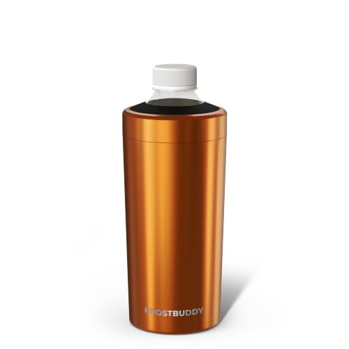 Image of Frost Buddy XL Can Cooler - Fits 12-24 oz Cans (Rust Metallic) | Keeps drinks chilled 12+ hrs | No sweat, no condensation | Fits slim & standard cans | Durable, portable design