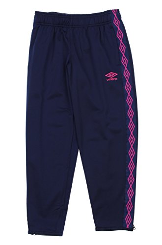Umbro Girls Double Diamond Track Pants,Navy/Pink