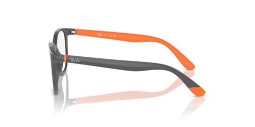 Ray-Ban RY1631 Unisex Kids Round Prescription Eyewear Frames, Dark Grey On Rubber Orange/Demo Lens, 45 mm - image 5