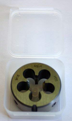 Filiera Con Filettatura Metrica Fine Mf: M 16 X 2,0 Mm, Conforme Alla Norma Din 223, Con Filettatura Sinistrorsa, In Acciaio Super Rapido (Hss).