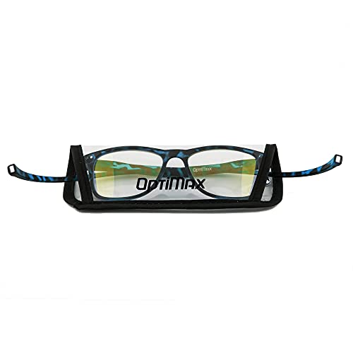 Image of AUGEN Optimax Anti Glare Blue Cut Magnetic Reading Glasses With Neck Rest For Men Women(Blue +1.50)
