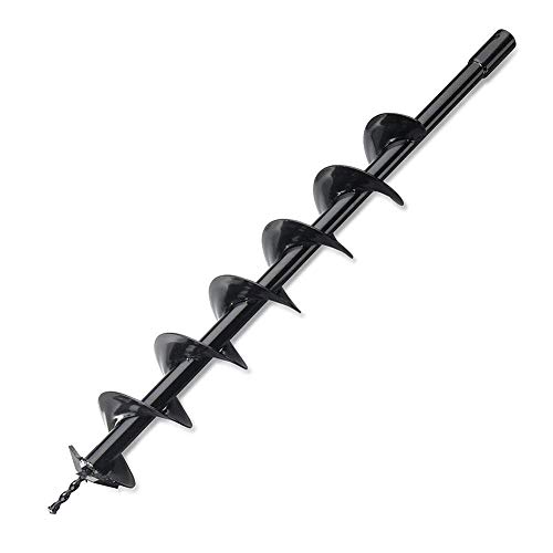 Fengxian 6''x30'' Steel Gardening Auger Bit, For Planting Bedding, Bulbs, Seedlings, 3/4'' Shaft