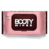 BOOTY WIPES Flushable Wipes for Women - 80-Count Wet Wipes for Adults - pH-Balanced Feminine Wet Tissue with Vitamin E and Aloe - Gentle Feminine Hygiene Body Cleansing Cloth - No Fragrance Large