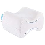 bonmedico Cuscino per Gambe – Cuscino Gambe per Dormire sul Fianco, Cuscino Ginocchia per Dormire, Ergonomico Memory Foam – Cuscino per Ginocchia con Federa Lavabile, Morbido e Traspirante Bianco