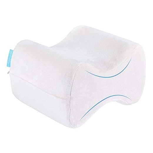 bonmedico Cuscino per Gambe – Cuscino Gambe per Dormire sul Fianco, Cuscino Ginocchia per Dormire, Ergonomico Memory Foam – Cuscino per Ginocchia con Federa Lavabile, Morbido e Traspirante Bianco
