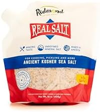 Redmond Real Sea Salt - Natural Unrefined Gluten Free Kosher, 16 Ounce Pouch (1 Pack)