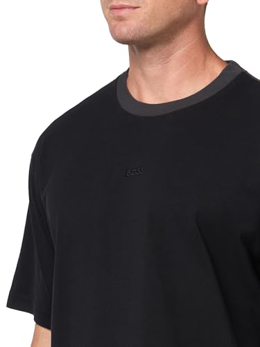 BOSS Men's Single Jersey Center Logo T-Shirt3