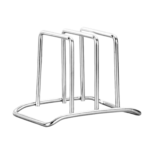 Genérico Soporte Para Tablas De Cortar | Utensilio De Cocina De Acero Inoxidable,Soporte Para Tablas De Cortar - Para Encimeras Mostrador Despensa Armario Platos Apartamento Restaurante