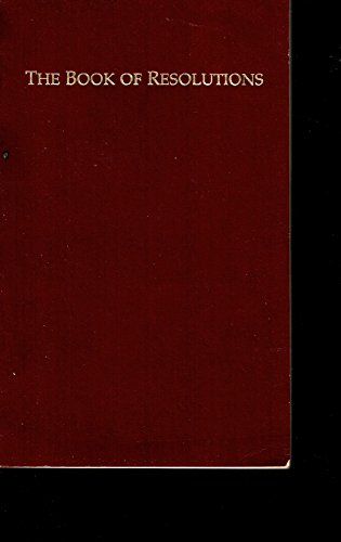 The Book Of Resolutions 0687037379 Book Cover