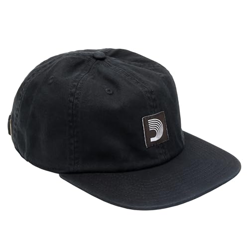 D'Addario Chapeau D Mark Noir en coton premium durable