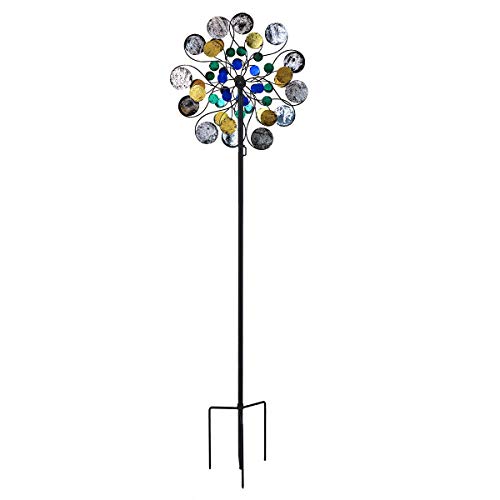 WinWindSpinner Kinetic Wind Spinners Outdoor Metal Yard Spinner with Gardening Decorations with Dual Direction Decorative Lawn Ornament Wind Mills