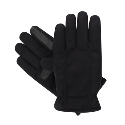 isotoner mens Water Repellent Dual Lined Microfiber Touchscreen Gloves - Image 5