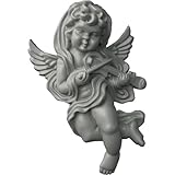 Ekena Millwork ONL05X07X02AN-R Classic Angel, RightUrethane Onlays, 4 1/2'W x 7 1/8'H x 2 3/8'P, Primed