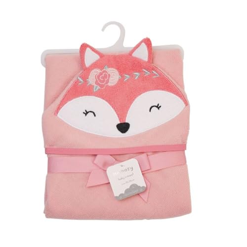 Image of JN&LULU Organic Cotton Fabric Hooded Towel for Kids & Toddlers, Ideal at Bath, Beach, Pool