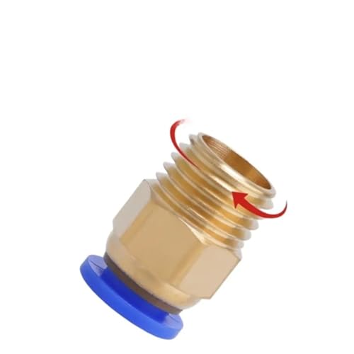 Manguera neumática PC8 con conector rápido de rosca macho M12 para tubos de aire comprimido 4