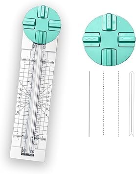 4 in 1 Paper Trimmer 12" Craft Paper Cutter with Straight, Wavy, Scoring, perforating and Creasing, Perfect for Cutting cardstock, Coupons, Labels, Photos, Ideal Tool (7868)