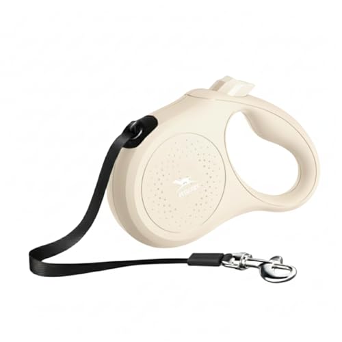 Image of Petology Retractable Dog Leash | 3 Meter (10ft) Nylon Tape | for Dogs Upto 12kgs | Heavy Duty Rope, 360 Tangle-Free, One-Hand Brake & Lock System, Anti-Slip Comfortable Grip