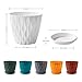 FaithLand 6-Pack 6-Inch Plastic Plant Pots with Saucers | Thickened PP Material, Modern Wave Texture, Enhanced Drainage for Indoor/Outdoor Garden Plants | Multicolor Value Set