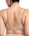 HSIA Minimizer Bras for Women, Full Coverage Lace Bra Unlined Underwire Plus Size Bras for Heavy Breast Light Beige