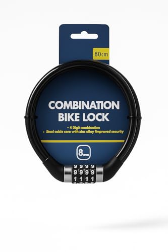 Combination Bike Lock Cable Bicycle Chain Gate Door Fence Lock 4 Digit 80cm